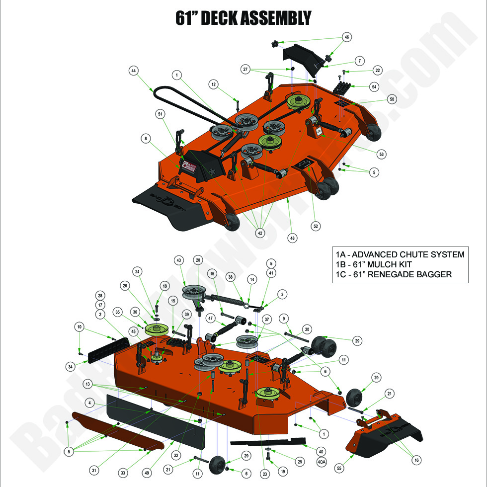 2024 Renegade - Gas - 61" Deck Assembly